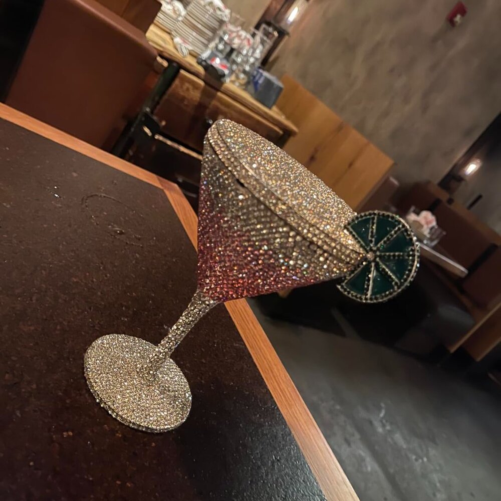 Neiman Marcus Luxury Goblet Rhinestone Evening Bag - Picture 3 of 3